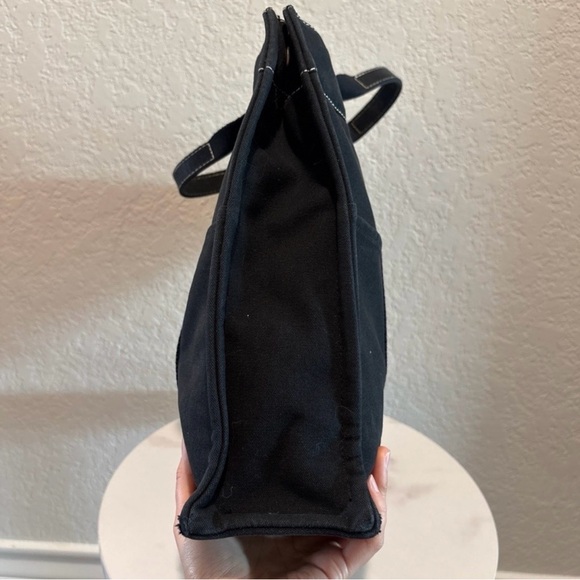 Hermes Large Black Canvas Tote Bag - Picture 8 of 14